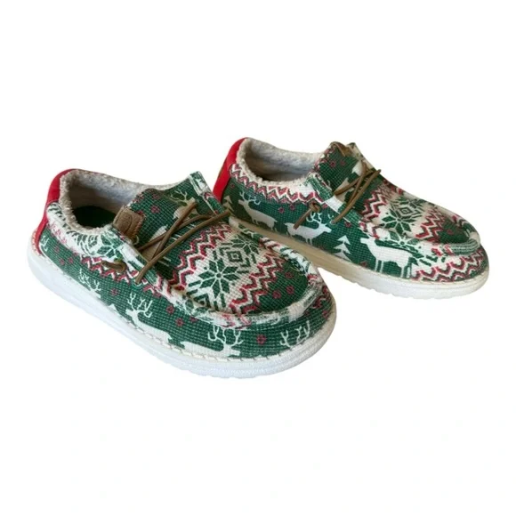 Hey Dude Wally Holiday Youth size 1 Christmas Sweater - Picture 3 of 9